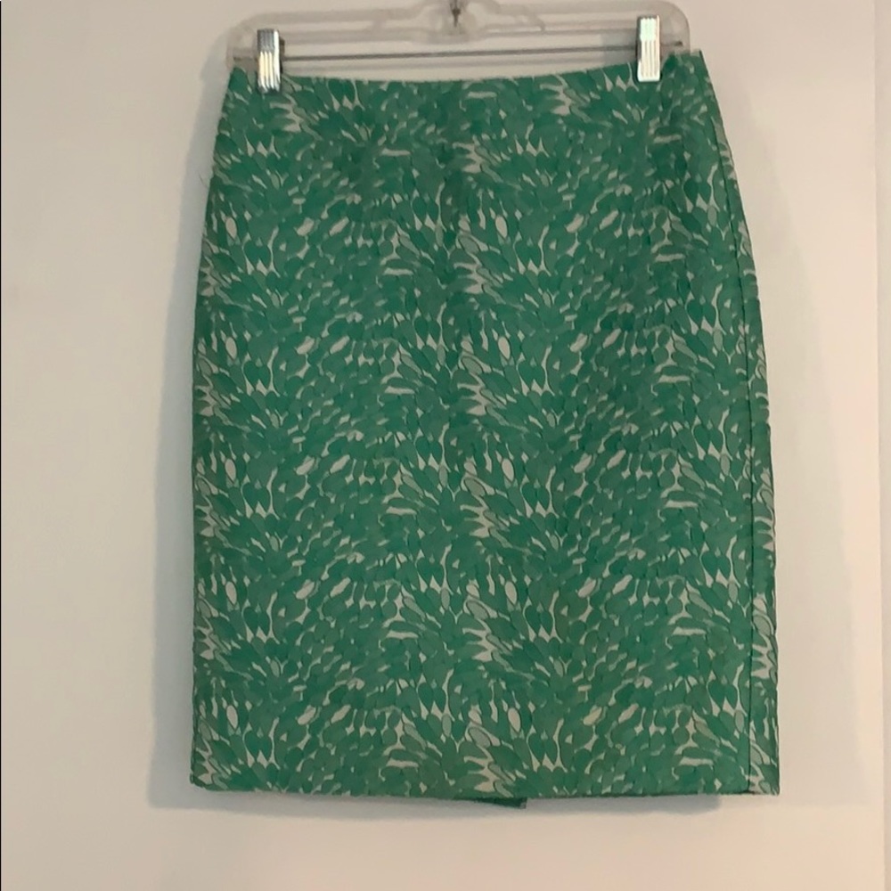 Ann Taylor Beautiful Mint Green Floral Lace Pencil Skirt!